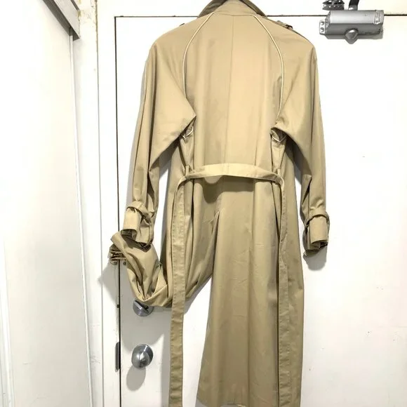 VINTAGE CYCLONE BY UTEX MADE IN ROMANIA BELTED TRENCH COATS SIZE 14 - Picture 12 of 16